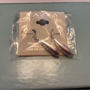 Sleek Silver Teardrop Earrings